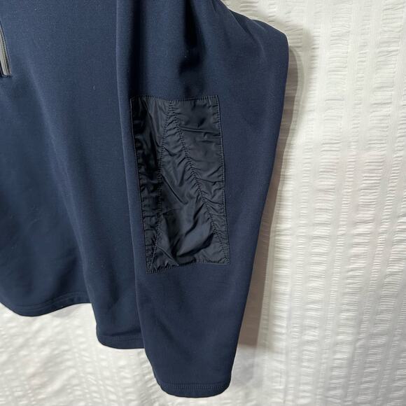Aztech Mountain Aspen Sweater Mens Extra Large Navy Quarter Zip Sweatshirt Ski - Picture 4 of 14